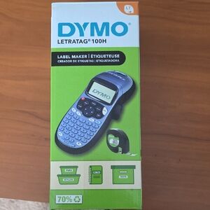 DYMO LetraTag 100H Label Maker - Blue and Black
